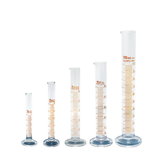 
Gold-fixed measuring cylinder Thickened glass measuring cylinder with scale laboratory measuring cup high borosilicate large capacity 1000mL KZS-701
