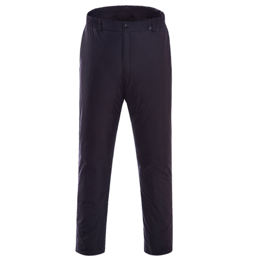 Duck down pants for middle-aged and elderly women, removable, winter thickening, high-waisted, slim, warm, duck down cotton pants for women, pure black M 90-105Jin Jin is equal to 0.5 kg