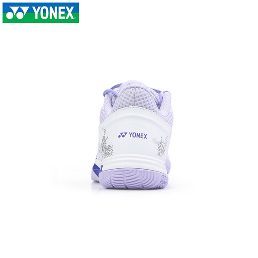 YONEX YY badminton shoes new breathable non-slip shock-absorbing wear-resistant competition men's and women's wide-last sports shoes ELZ3L white/purple women's regular version 39 (245mm)