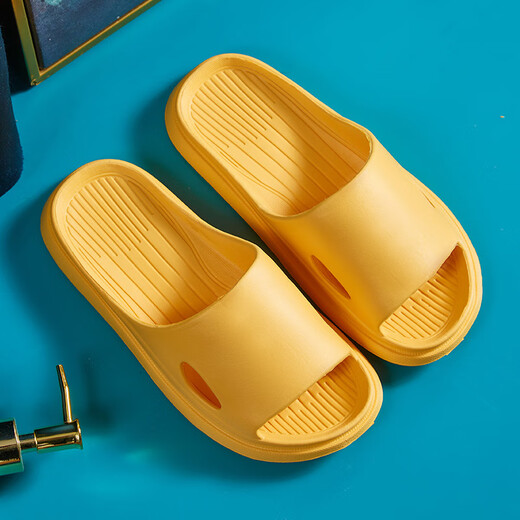 Yunyouli (yunyouli) indoor non-slip soft sole outer wear home glossy bathroom slippers non-slip bathing sandals 2113 blue 40-41