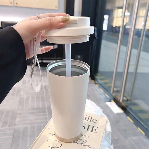 宜乐舒情侣杯一对有意义的水杯男女情侣保温杯一对家用便携大容量水杯 【DX825比耶女孩】咖啡保温杯