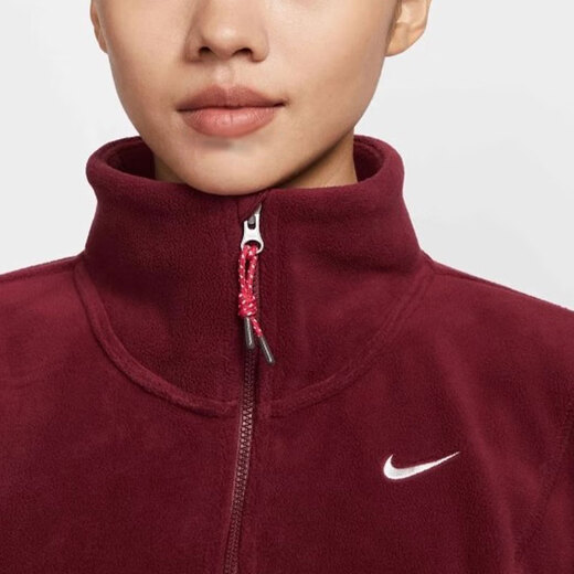耐克（NIKE）卫衣女装外套春秋季新款加绒保暖运动服立领防风休闲套头衫HV8465 HV8465-677 M