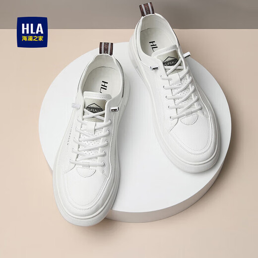 Hailan Home Men's Shoes Универсальные летние дышащие удобные туфли на доске. Случайные белые туфли мужская HAABXM2ABA0326 Белый 41
