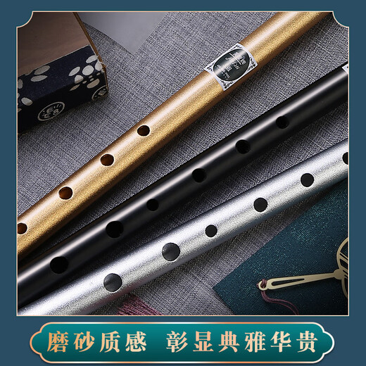 美度爱尔兰哨笛成人初学学生练习演奏学校6孔竖笛乐器 英式 六孔 C调 时尚黑-合金材质