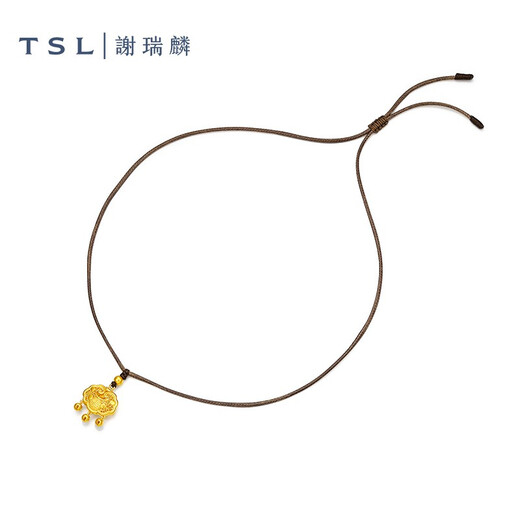 Xie Ruilin (TSL) Gold Halskette Ancient Gold Series Lock Pack Fuzi Fuß -Schlangeblattschlüsselschlagkette YS724 7,15 g Preisgestaltung (Arbeitsgebühr von 1.300 Yuan)