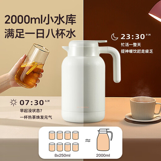 BVGMAV thermos kettle home office 316L stainless steel thermos kettle large capacity thermos bottle home high-end gift 2L