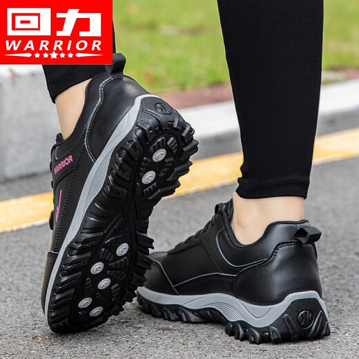 Pull back women's shoes new style elderly shoes comfortable mom shoes middle-aged and elderly casual walking shoes 3441L black powder 38