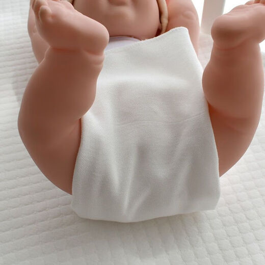 馍彭尿戒子布片介子可洗新生婴儿纱布夏季薄透气四季加厚宝宝大芥子布 1片装 40*80单层脱脂纱布尿布(10