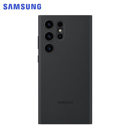 三星（SAMSUNG）Galaxy S23 Ultra原装手机壳 智能视窗保护套s23u插卡式保护壳 黑色