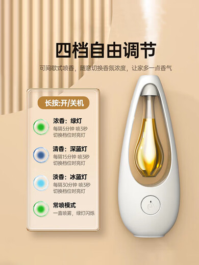 Double-child aromatherapy machine, automatic fragrance machine, home bedroom fragrance machine, toilet and bathroom deodorizing artifact, deodorizing fragrance diffuser, aromatherapy machine + a bottle of gardenia essential oil