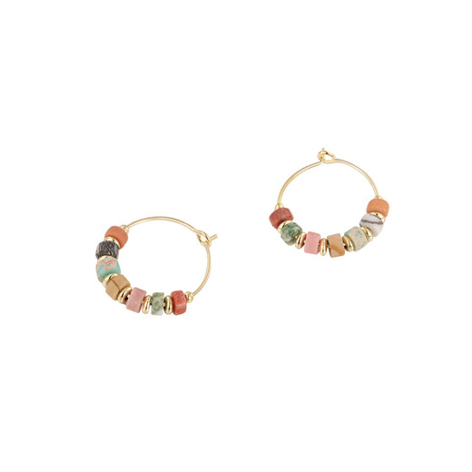 AJIDOU Ajidou earrings colorful dopamine casual holiday style beaded earrings niche fashion versatile birthday gift for girlfriend