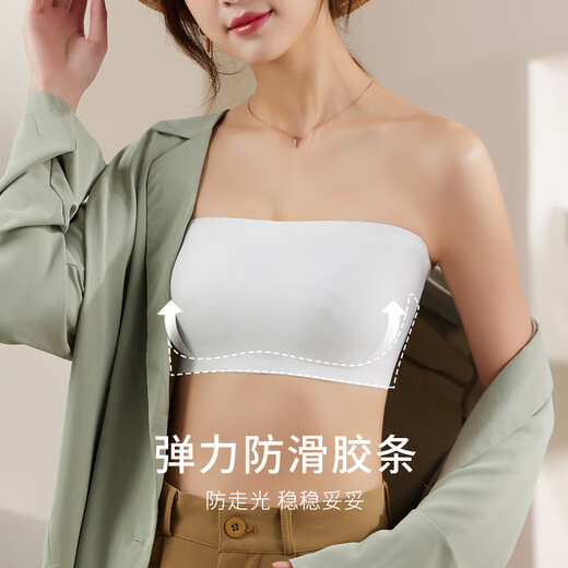 Nabeyan strapless tube top bra women's thin non-slip push-up anti-exposure wedding dress special bra for pregnant women during pregnancy large size skin color one piece one size fits all 80-130Jin Jin is equal to 0.5 kg