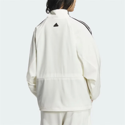 Adidas Clover Coat Women's Spring 2025 New Loose Casual Sportswear Stand Collar Woven Windproof Jacket JI9768 Han Yu White L