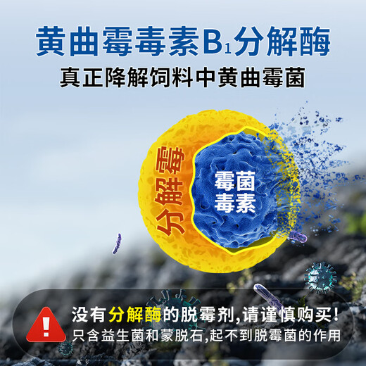 Xiongmu water-soluble mold removal agent for veterinary pregnant animals, corn, cattle, sheep, sows, poultry, chicken and duck feed additives, 2 bags of biological mold removal