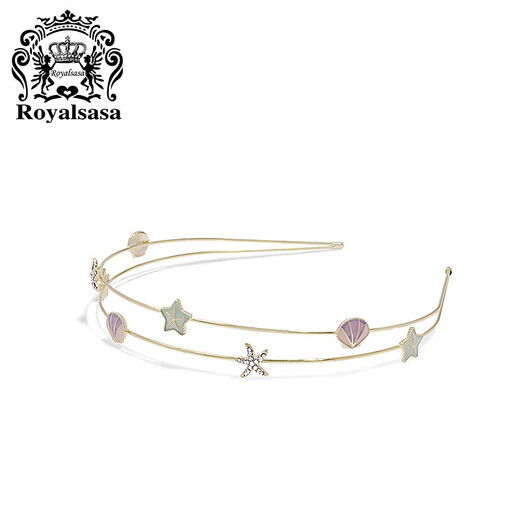 Royal Salsa Headband Women's Fresh Internet Celebrity Starfish Shell Headband Fabric Hair Accessories Hairpin Hairpin Headband Headband
