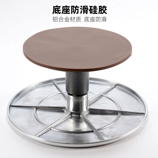 Xinbaiyue 12-inch decorating turntable decorating table professional birthday cake turntable household commercial baking tools rotating 10-inch aluminum alloy professional model