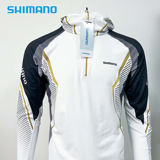 SHIMANO 22 models IN-053U gray summer sun protection clothing fishing hand clothing summer ice silk quick-drying hooded fishing clothing 22 models black XL