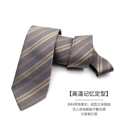 FitonTon[父亲礼物]领带免打结男士商务正装拉链8cm免打职场送男友礼盒装