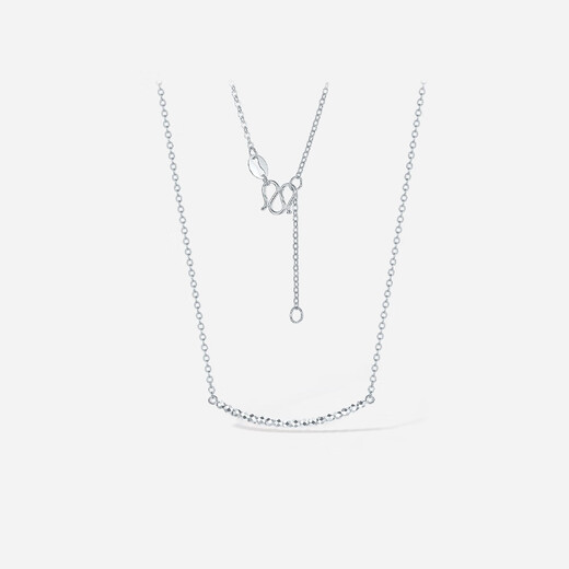 Saturday Fortune (ZLF) PT950 platinum necklace women's platinum car flower gold beads classic simple versatile pendant 40+5cm-3.40g