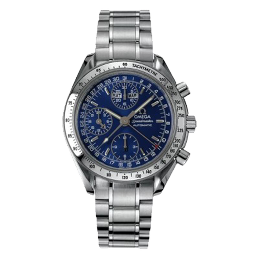 
[Second-hand 99 new] Omega Men's Watch OMEGA Speedmaster Series Automatic Mechanical Watch Multifunctional Luminous Time Date Display Swiss Second-hand Luxury Watch Men 39 Diameter 3523.80.00 Double Clipart Blue Disc Steel Belt
