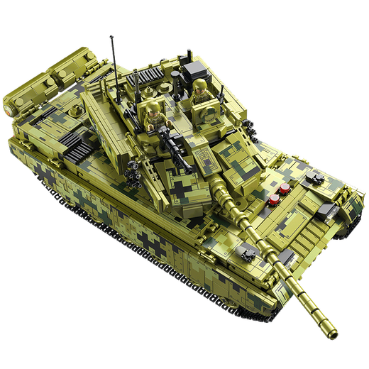 Xingya Youpin Children's Building Blocks Toys 99A Remote Control Tank Auto Assembling Military Model Boy's 6th-12th Birthday Gift