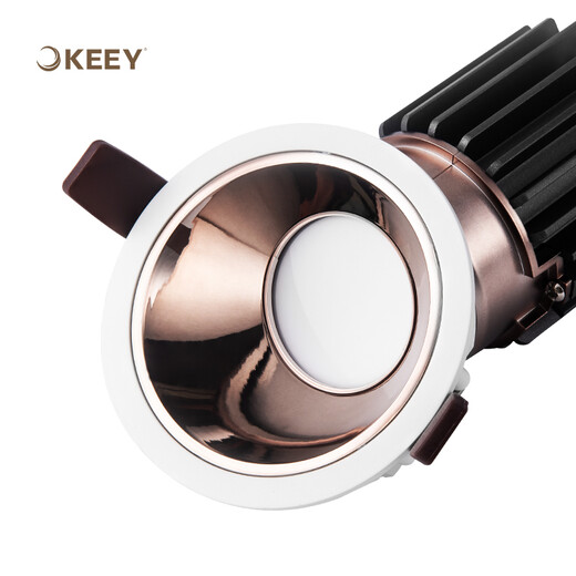 企一照明 led射灯偏光COB洗墙灯开孔7.5嵌入式服装店展厅天花灯9W 15W中性光/XQ15051款