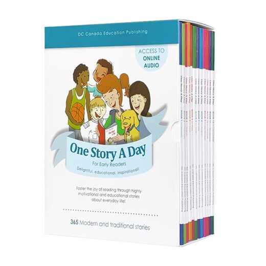 365天天故事系列 12册 小学版 （One story a day）亲子英语课外阅读绘本 英文原版进口 8-15岁 蓝思值300L-700L 小学礼物 小学教辅