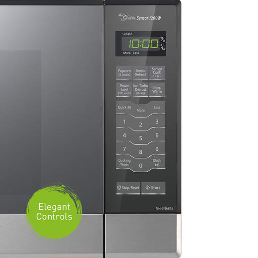 PANASONIC 松下电器 微波炉 NN-SN686S 不锈钢台面 1.2立方英尺 33.98L 1200W