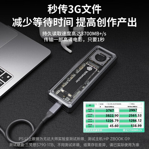 尤达大师（Yottamaster）固态硬盘盒USB4 40GbpsM.2硬盘盒 兼容雷电4/3适用电脑笔记本移动硬盘盒子