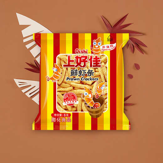 上好佳（Oishi）鲜虾条 膨化零食大礼包 6g*20袋