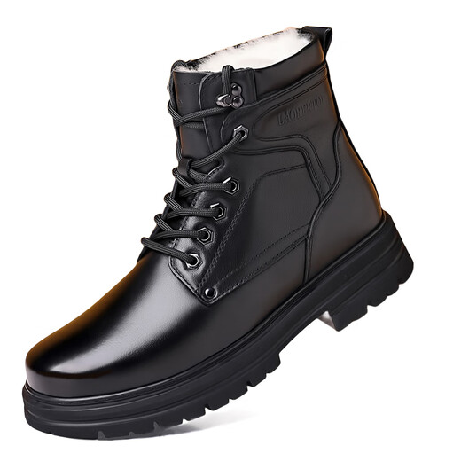 Alte Mannes Zehen (LRT) Herrenschuhe Martin Boots Herren Leder Herren High-Top-Wollstiefel Dick-Soled-hochgroß