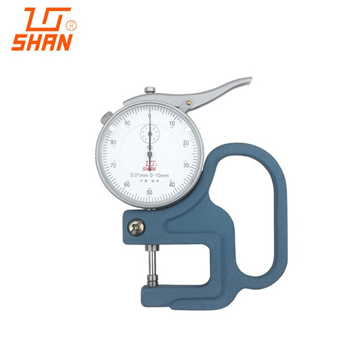 Guiliang digital display percentage thickness gauge high precision 0.001 thousandth flat head film paper thickness measuring instrument GL139 0-10*30mm accuracy 0.01