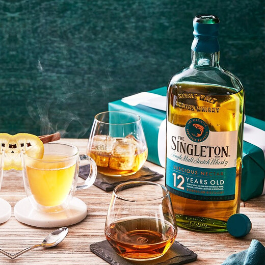 Scotton Singleton Scotland Single Malt Whiskey Original Bottle Imported Foreign Wine Directly Produced Overseas 12 Years Duff Town Single Bottle with Box Coded 700ml