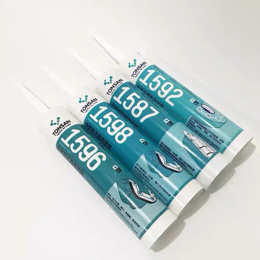 1587硅橡胶平面密封胶1596 1598 1592耐高温密封胶 310ml蓝色灰色黑色红色 1596灰色