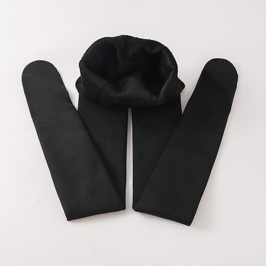 Леггинсы телесного цвета для девочек с перьями, зимние бархатные и утолщенные детские колготки, весенние и осенние теплые тренировочные белые танцевальные носки, цвет кожи стопы, бархатные и утолщенные, один размер подходит всем, размер M, рекомендуемый рост 110-125 см.