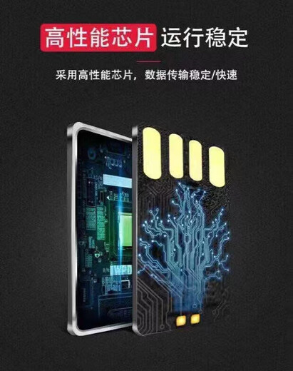 手机安卓电脑通用优盘高速3.0三合一大容量1T金属定制u盘 银色 三合一接口1000G