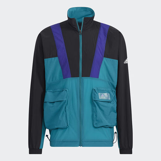 
Adidas jacket men's official website new woven thin stand collar training running classic fashion sports and casual jacket HE9930 HE9930 L
