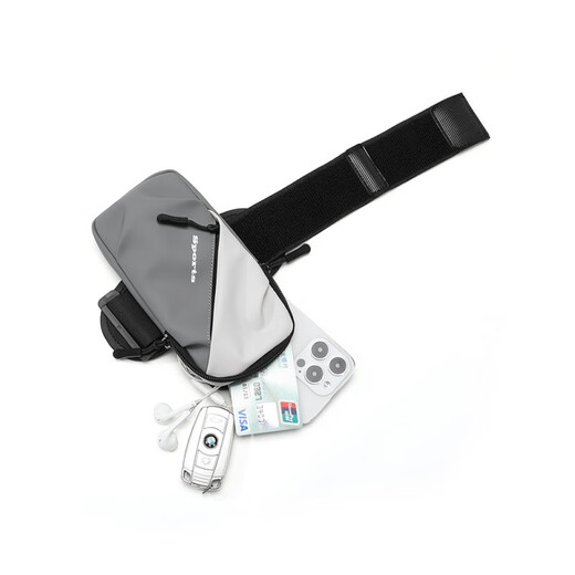 LISM running mobile phone arm bag unisex sports equipment arm bag arm sleeve wrist bag storage square dance mobile phone bag 016 Khaki