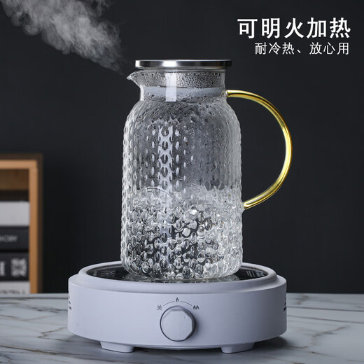 MULTIPOTENT glass set juice cup cold drink pot summer household 2L cold kettle water cup rice grain 1 pot 4 cups