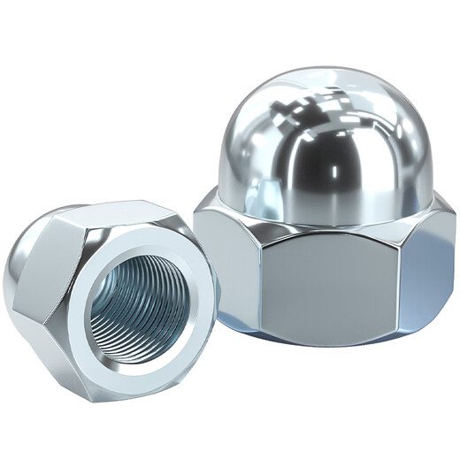 Tianzhuo Hardware Iron Galvanized Cap Nut Cap Decorative Screw Cap Ball Head Cap Nut MM4M5M6M8M10M16M20 M10-10 Only