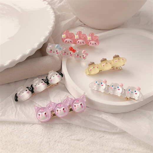 Mr. Ouyangs niedliche und vielseitige Mädchen Entenbill Clip Cartoon Hair Clip Student Bangs Clip Hair Card Kopfschmuck 686 Kätzchen A02-203