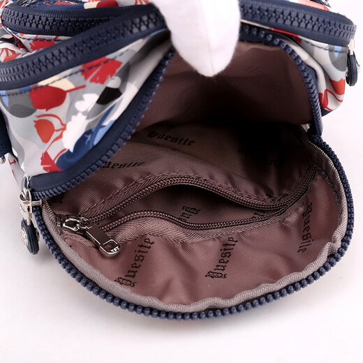 Maga diesjährige beliebte kleine Tasche für Frauen 2021 Neue Mode gedruckte Frauen kleiner Rucksack vielseitiger einschulterer Crossbody-Tasche Nylon Casual Small Square Bag Color Dots