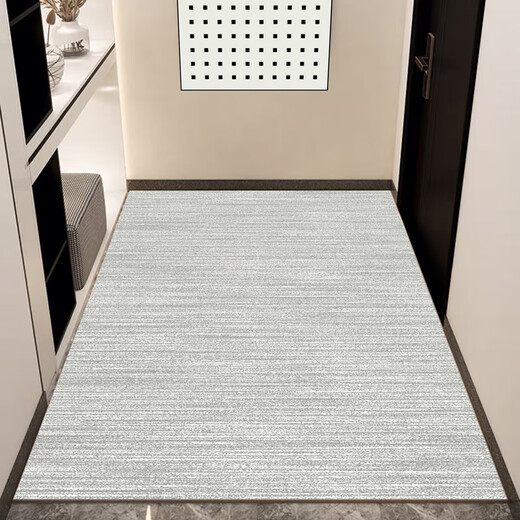 Dongsheng (Dong Sheng) Dongsheng Teppich Eingangstür Einfacher Eingangstür Leicht Luxus High-End Custom Balkon Schlafzimmer Wohnzimmer Eingangskorridor 3923 Hellgrau Custom 200x100 cm
