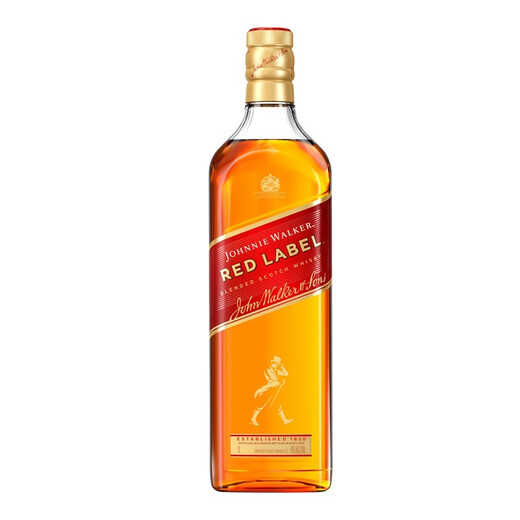 
Johnnie Walker (JOHNNIE WALKER) red square red card blended whiskey 1000ml imported foreign wine naked bottle