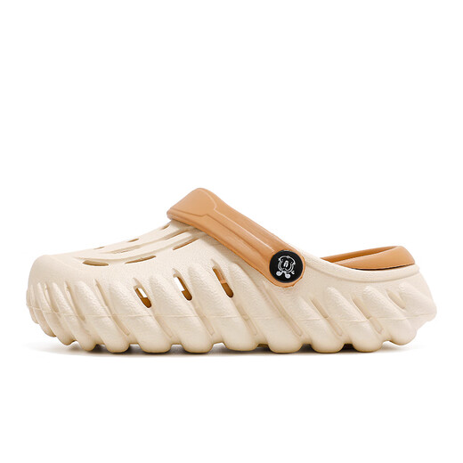 Babudou Sacios para niños Sandalias para niños Zapatos de agujero de suela suave Sumanes de verano 117642161 metros/marrón claro 32-33