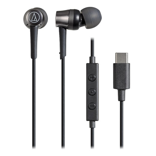 Audio-technica ATH-CKD3C wired headphones, universal Huawei and Xiaomi mobile phones, Type-C interface, black