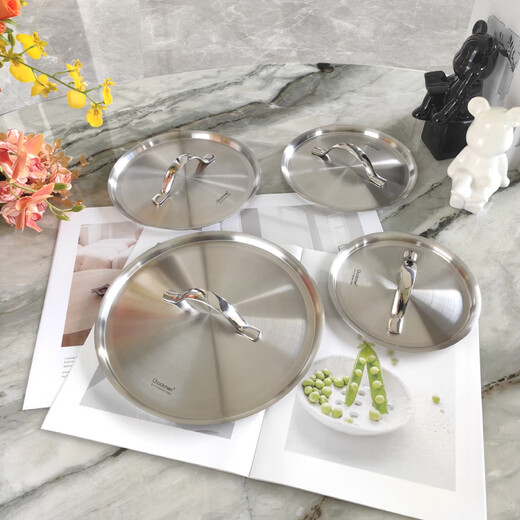 ChockMen Zhuo Deming all-steel lid 18/10 stainless steel pot lid milk pot soup pot built-in sunken lid handle lid 16-28cm 20cm