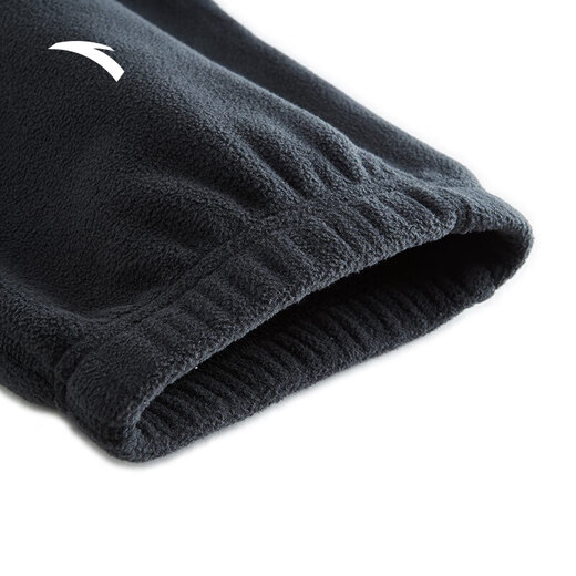 ANTA Outlet Polar Fleece Trousers Men's Autumn and Winter Plush Knitted Casual Sports Pants Loose Tie-Up Sweatpants