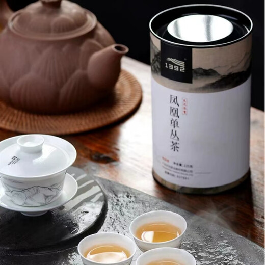 天池1392 传承明鸭屎香春茶 天池茶业凤凰茶单枞茶单丛茶125g 125克*4罐配礼袋