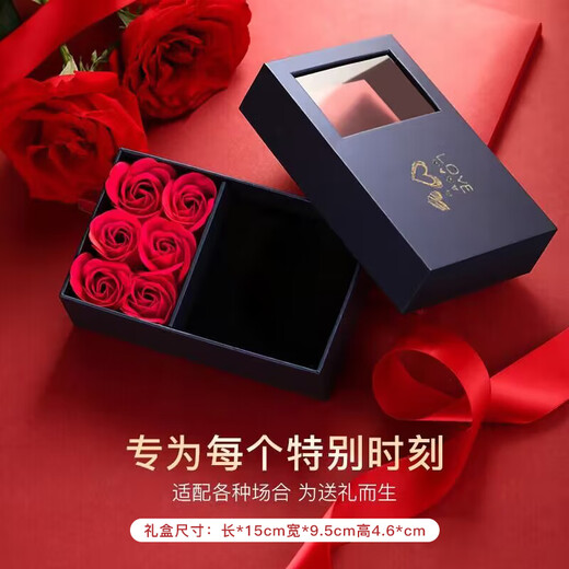 Crystal rose brooch, high-end women's brooch, birthday gift for girls, high-end niche and practical, gift boxed X357 red rose brooch